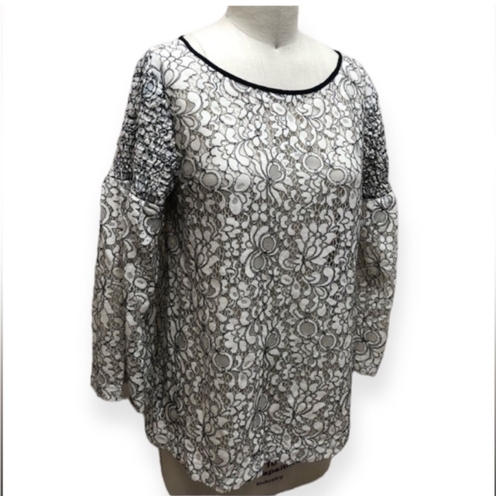 NWT Ann Taylor Loft Sheer Lace Top